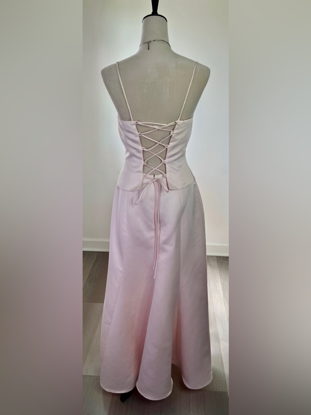 Y2K Pink 2 Piece Prom Dress- Size 6 - Picture 2 of 9